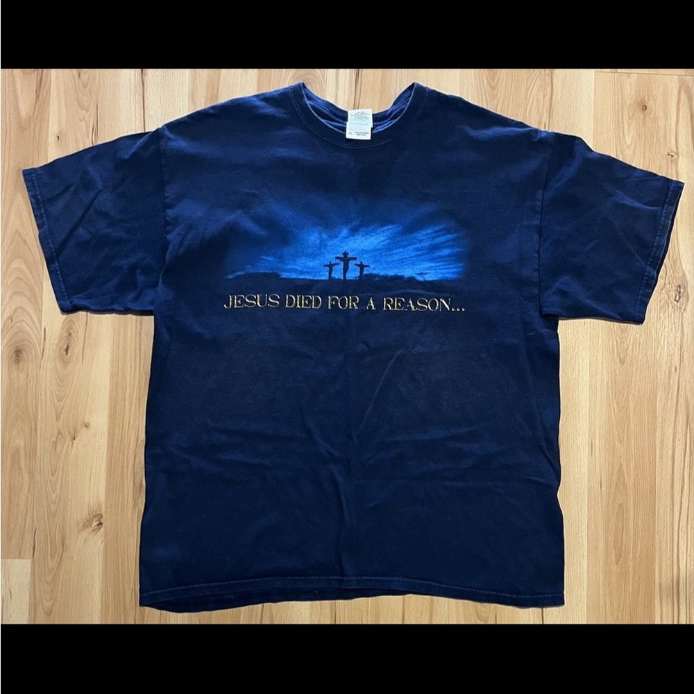 Vintage Y2K Jesus Died For Reason Tee